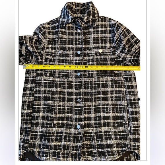 H&M Oversized Jacquard Weave Shirt Jacket Size XS - Picture 4 of 9